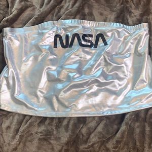 Silver NASA Tube Top